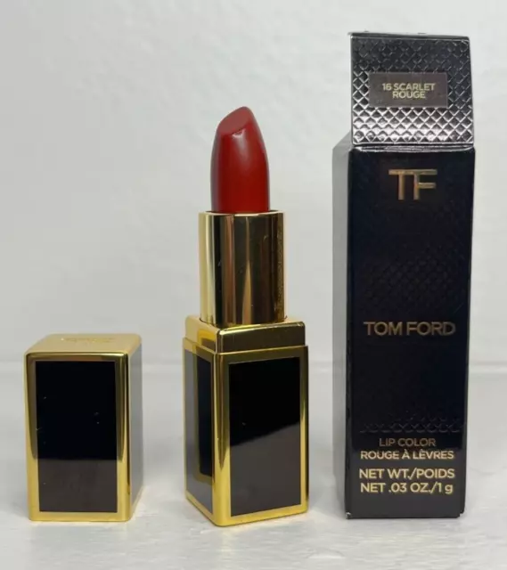 Tom Ford Lip Color Lipstick 16 SCARLET ROUGE Mini .03 oz / 1g