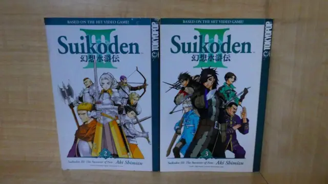 Aki Shimizu - Lot Of 2 Manga Books: Suikoden Iii: The Successor Of Fate #2-3