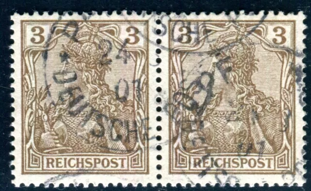 DEUTSCHE KOLONIEN CHINA 1900 Pva gestempelt PAAR TADELLOS gepr BOTHE BPP(H6432