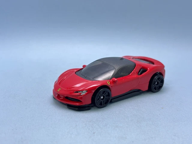 Hot Wheels Ferrari SF90 Stradale 2025 Argent – Modèle 1:64 Déjà Ouvert (Non Filé)