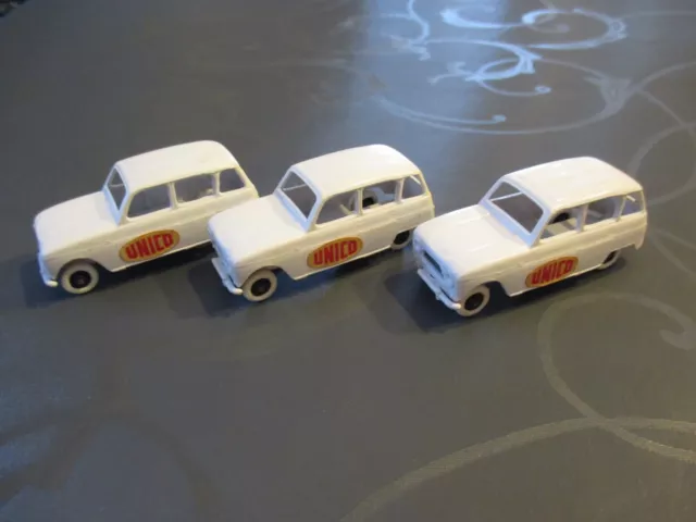   CLE clé  LOT DE 3 VOITURES RENAULT 4 UNICO