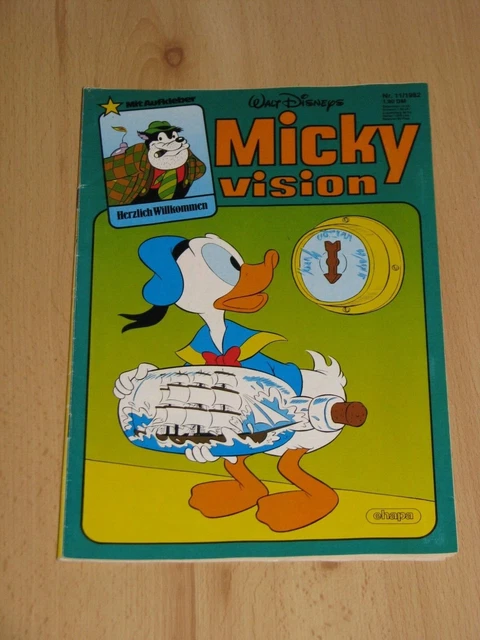 MICKYVISION, Heft Nr. 11 / 1982 mit Aufkleber, Zustand 2, Ehapa Verlag
