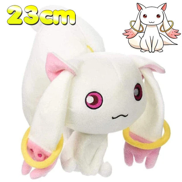Puella Magi Madoka Magica Magic Kyubey Plush Qbay Cat Soft Stuffed Toy Doll 23cm