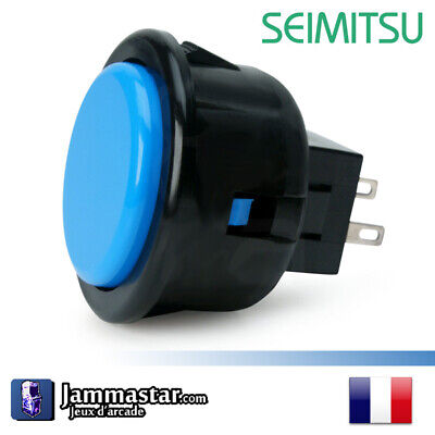 Arcade Push Button Arcade Boutons Seimitsu PS-14-G Noir Bleu Black Blue 