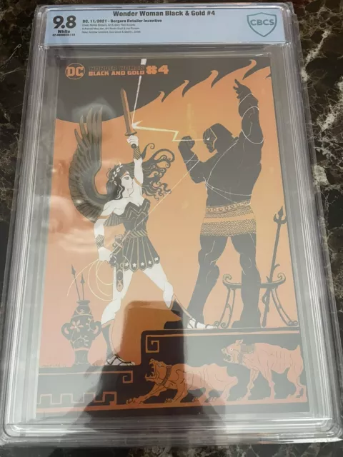 Wonder Woman Black And Gold #4 Cbcs 9.8 1:25 Bergara Variant