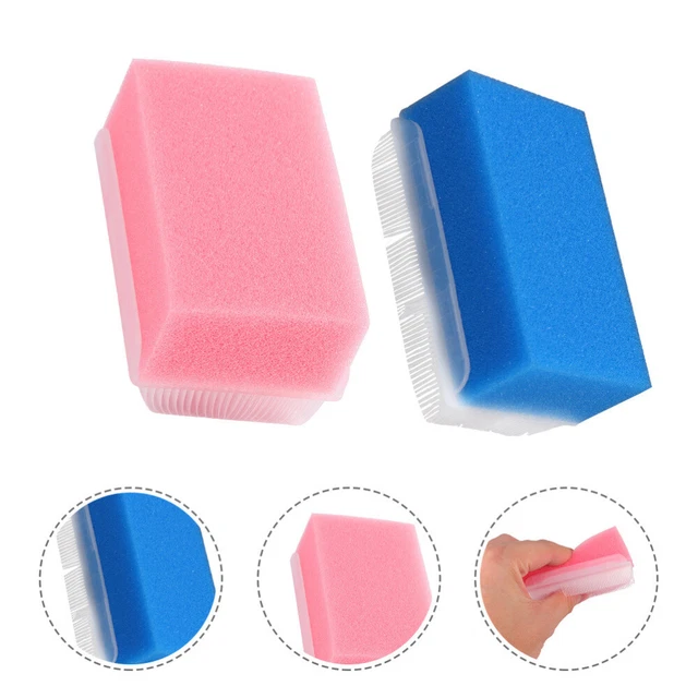 2 piezas cepillo exfoliante facial plástico de inducción más esponja para bebé