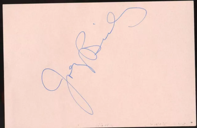 Joey Bishop d2007 signed autograph 3x5 Cut American Entertainer on Television