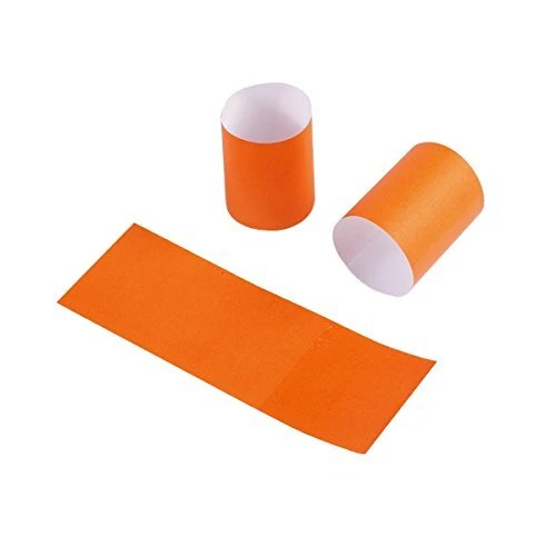 Gmark Paper Napkin Band Box of 500 Orange Paper napkin rings self adhesive GM...