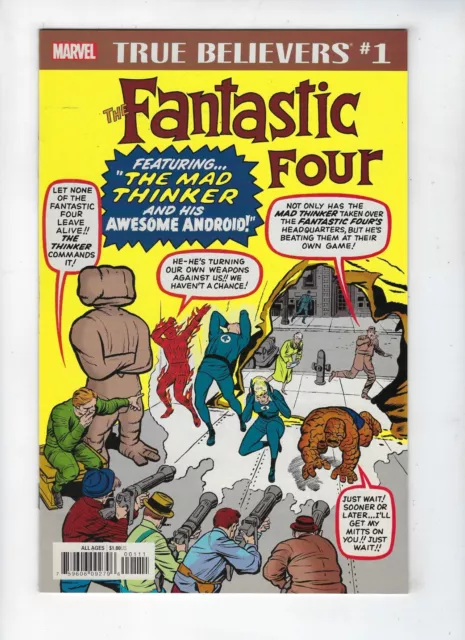 True Believers: Fantastic Four - Mad Thinker & Awesome Android # 1 Feb 2019