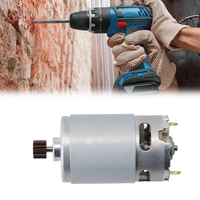 Opatiny Motore DC 12 Denti 18V Per Bosch GSR 1800-LI Trapano A Batteria E Avvitatore, Pezzo Di Ricambio 1607022587