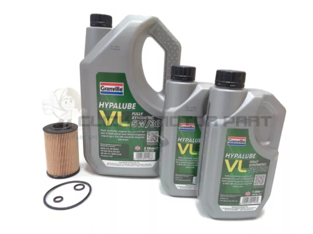 VW TRANSPORTER T5 2.0 TDi DIESEL OIL FILTER + 7L 5W30 FULLY SYNTHETIC ENGINE OIL