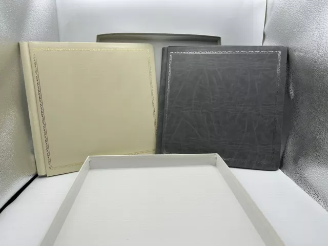 Álbum de archivo de fotos/libro de recortes/foto de 2 Webway Prestige expandible 1 beige y 1 gris