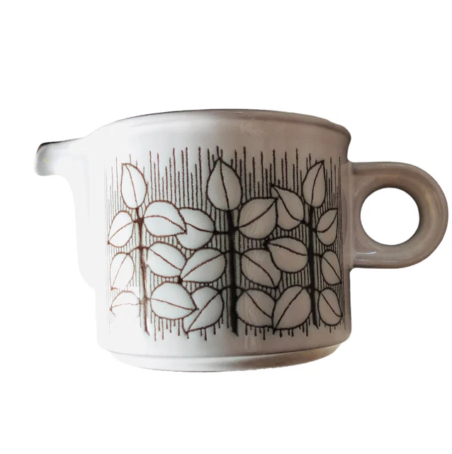 Brocca salsa crema latte crema ceramica Hornsea retrò anni 70 stoviglie in ceramica nuovo chip