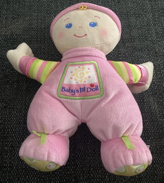 FISHER PRICE MY 1st Baby Doll peluche giocattolo corpo morbido conforto