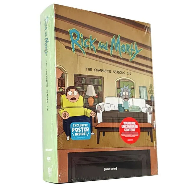 Rick and Morty Season 1-6 The Complete TV Series 12 Disc DVD Box Set All Region