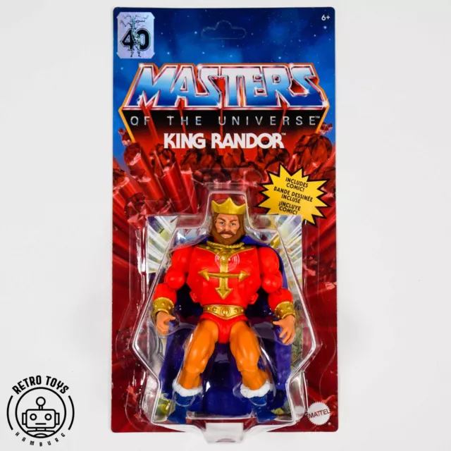 KING RANDOR Masters Of The Universe Origins MotU NEU & OVP MOC He-Man Figur