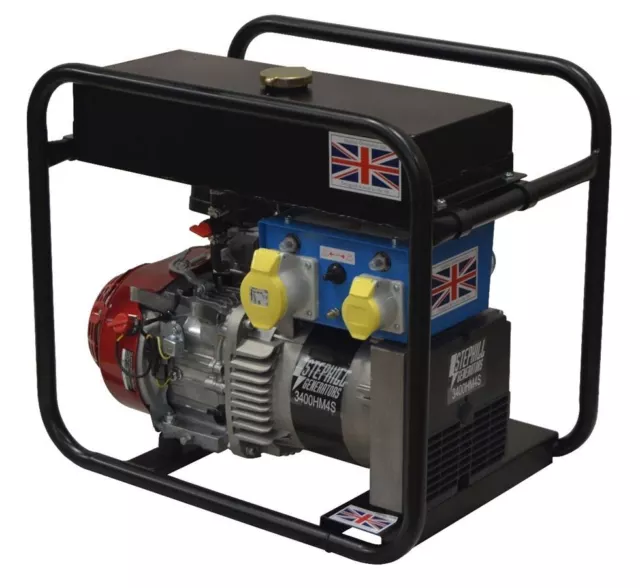 Stephill 3400HM4SLR 3.4 kVA Honda GX200 Petrol Generator - STE-3400HM4SLR