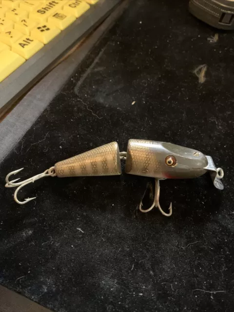 Vintage Wood Creek Chub Jointed Pikie Glass Eyes  Exe Fishable