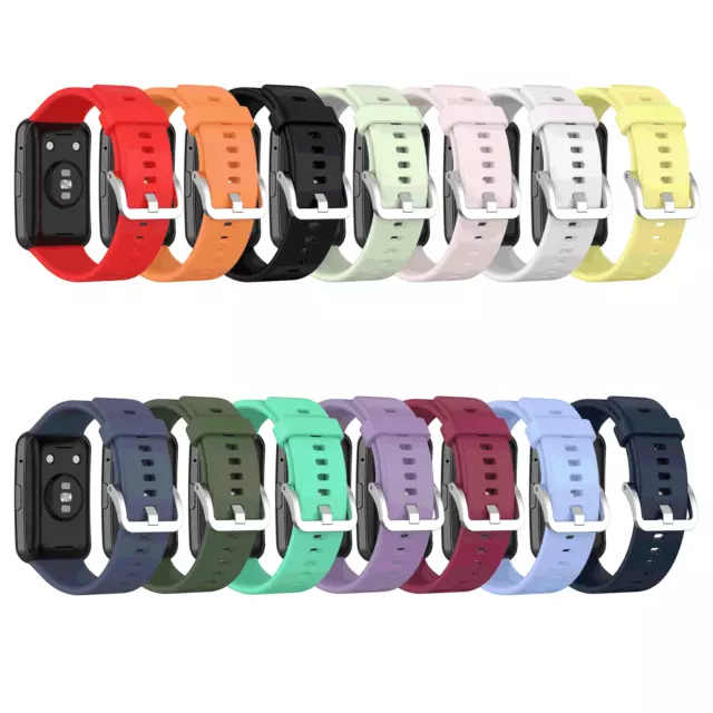 For Huawei Watch Fit TIA-B09 B19 Silicone Fitness Replacement Wrist Strap Band