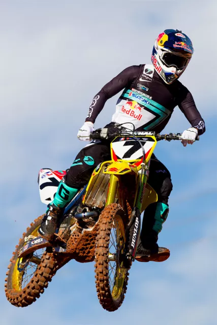 James Stewart Motorcycle Cross Country Racing Idol Wall Art Home - POSTER 20x30 James Stewart Motorcycle Cross Country Racing Idol Wall Art Home - POSTER 20x30