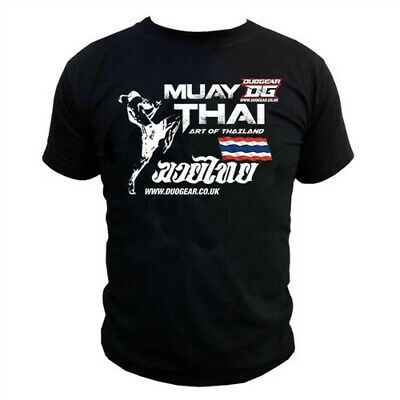 Nero Muay Thai Boxe "ARTE" T-shirt 100% COTONE pesi massimi (slim fit) (XS-L)