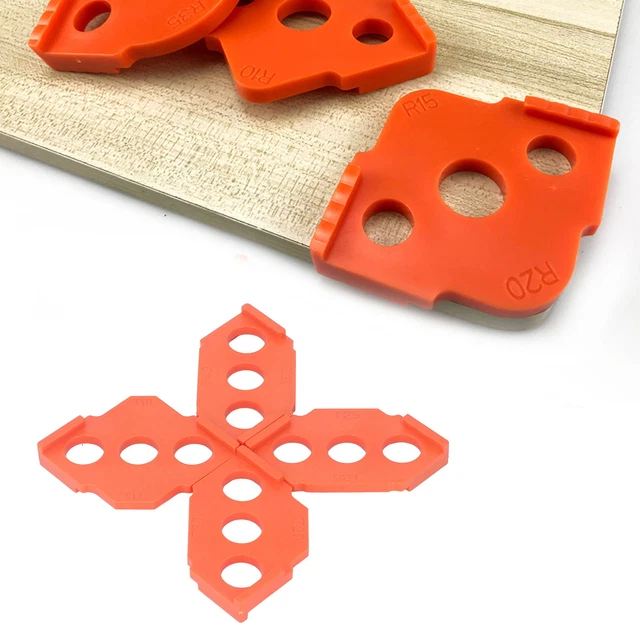 Corner Routing Templates 3-Hole Fixing ABS Versatile Radius Template Router