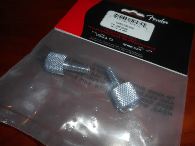 NEW - Genuine Fender Piggyback Thumb Screws (2), 099-0720-000