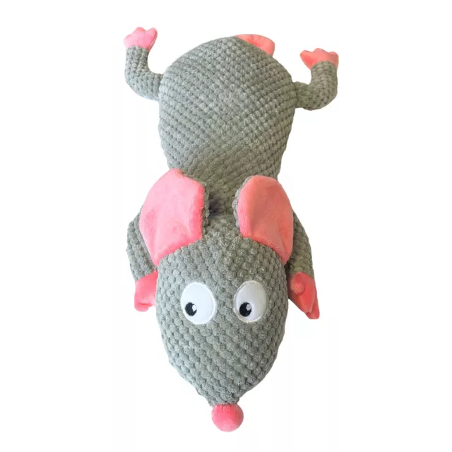 Happypet Jouet pour Chien - Peluche Ronny Rat - Gris Peluche Animal