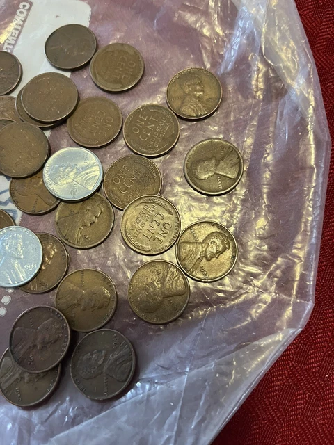 Lincoln wheat cent 1909-1958 lot of 3+LBS indian head pennies Wheat Vintage