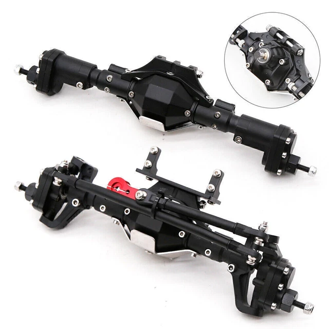 Aluminum Alloy Front Rear Portal Axle For 1:10 RC Car Axial SCX10 II 90046 90047