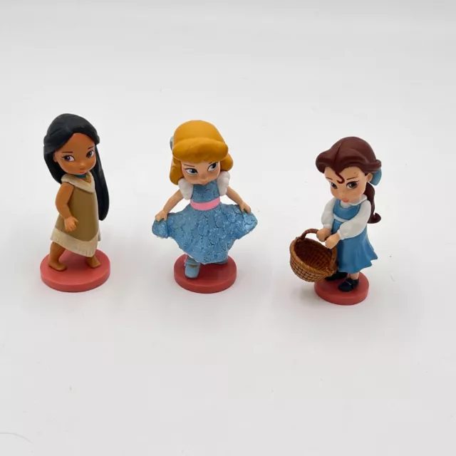 Disney Animators Princess Lot Collection Deluxe Figure Play Set 3