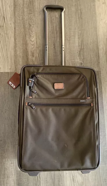 TUMI Alpha 2 Brown 21” 2-Wheel Carry-On Suitcase 22021ES2