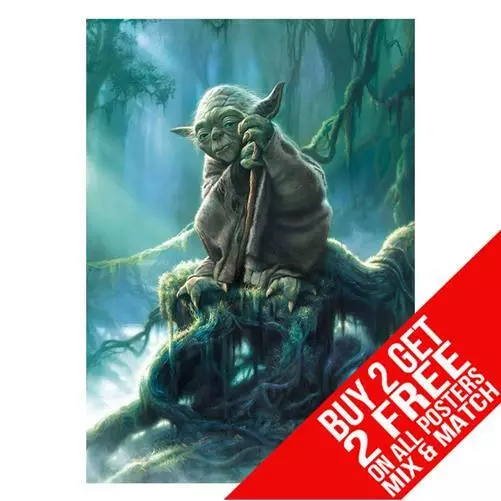 Star Wars Yoda Bb1 Poster Art Print A4 A3 Size - Buy 2 Get Any 2 Free