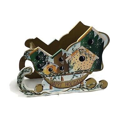 The Kathy Hatch Collection Sleigh Cookie Candy Bowl Decoration