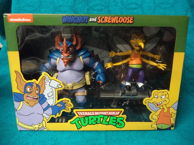 NECA TMNT Wingnut and Screwloose Teenage Mutant Ninja Turtles Nickelodeon Nip