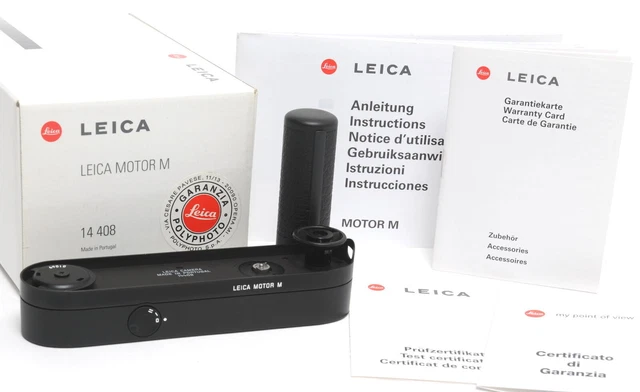 Leica Motor M 14408 negro Motordrive para M6/M7 o MP en caja