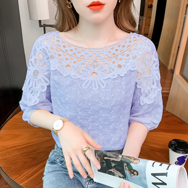 Chemisier sales vintage dentelle