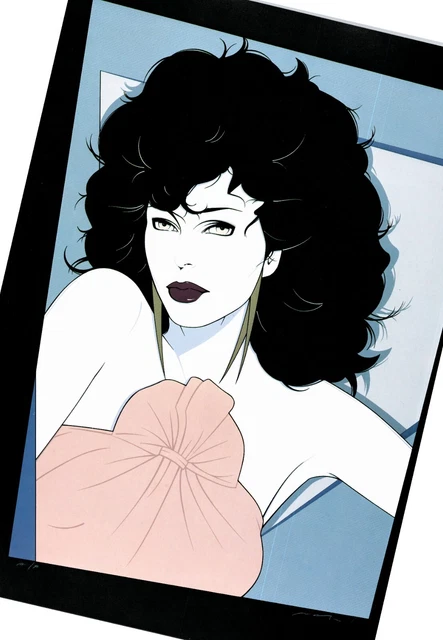 Joan Collins 12" x 9" single print - from 1985 Patrick Nagel hardback book VTG Joan Collins 12" x 9" single print - from 1985 Patrick Nagel hardback book VTG