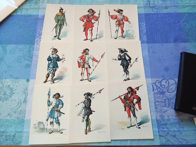 Postkarten-Schweiz-PTT Museum-Die Standesläufer der 13 Alten Orte-zT frankiert 3