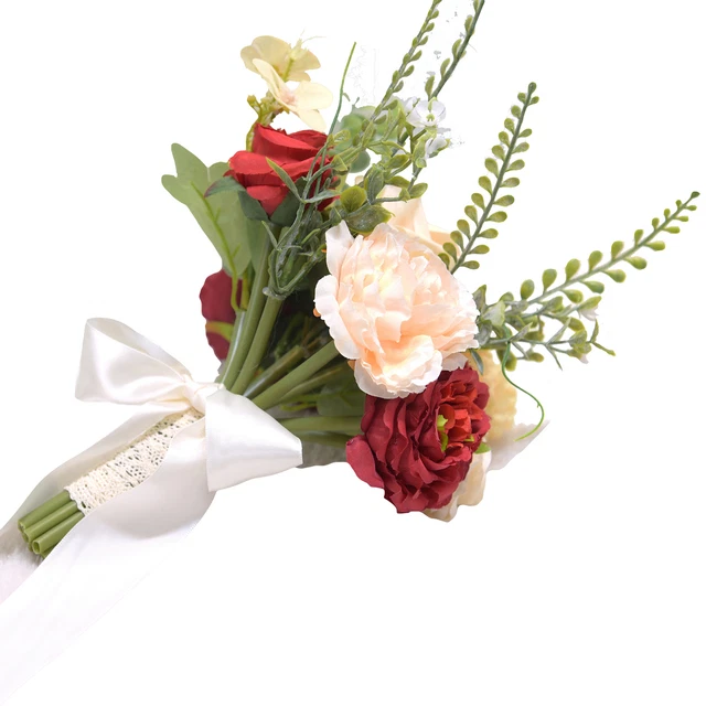 Artificial Bridal Bouquet Exquisite Diy Multi-use Small Assorted Aesthetic Faux