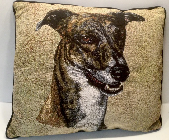 Greyhound Tapestry Pillow 16” X 14” Pure Country Weavers, Robert May Design