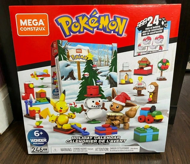 MEGA CONSTRUX POKEMON Holiday Calendar Pikachu blocks Eevee Nintendo