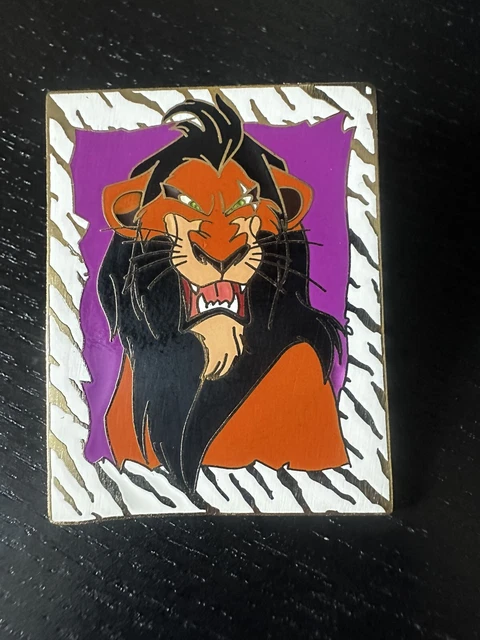 DISNEY THE LION King Villains Series Scar Pin 2002 Zebra Frame Print ...
