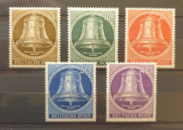 Berlin Glocke Mitte MiNr. 101-105 postfrisch 40 Pf. tiefst geprüft Schlegel BPP