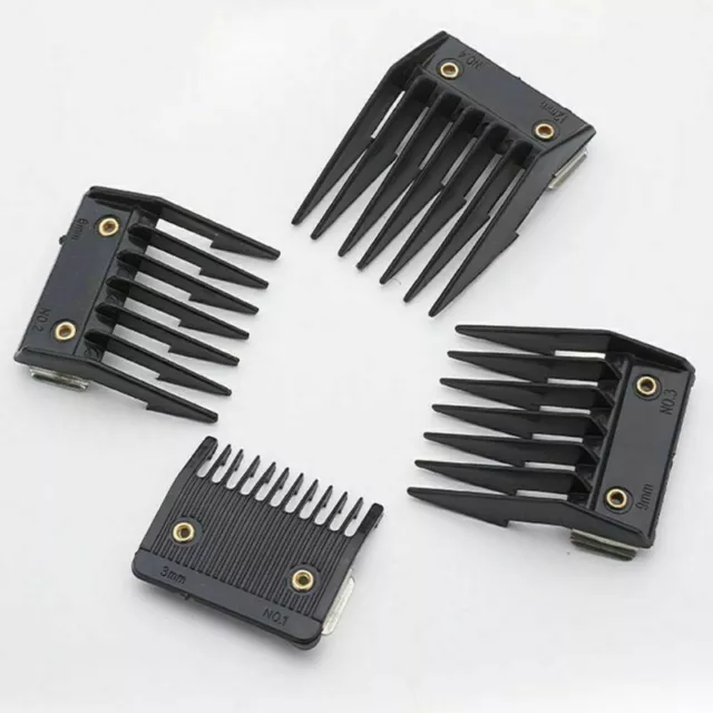 4Pcs Hair Clipper Metal Clip Guides Limit Combs Guards Replacement Set For WAHL