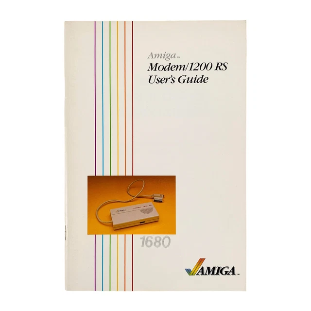 VTG 1986 Amiga Modem / 1200 RS User's Guide for Amiga