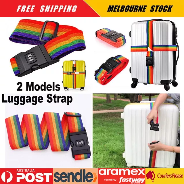 Luggage Strap Code Password Travel Suitcase Secure Lock Safe Nylon Packing Belt