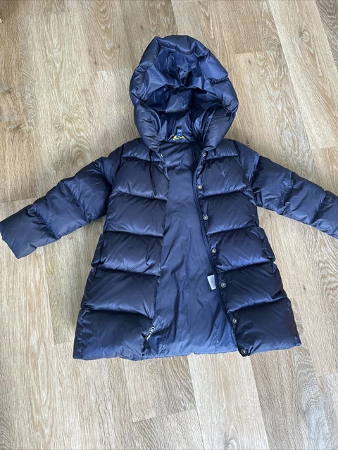 POLO ralph Lauren giacca tampone lunga marina bambina età 4t può adattarsi età 3-5