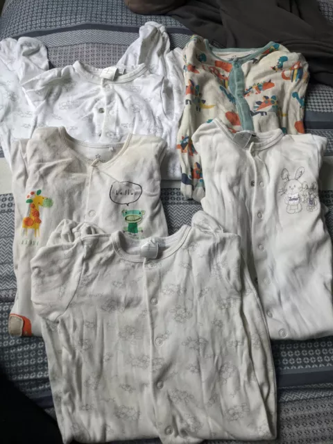 Bundle of 4  x Baby Grows (Age 6-9 Months) - Next + others