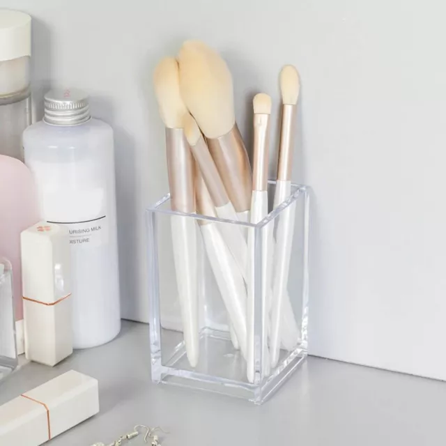 Transparent Makeup Brush Box Large Capacity Jewelry Organizer  Cosmetics